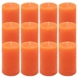 swiece-stolowe-pomaranczowe-rustykalne-12szt-68x115-cm-swieczki-kolumnowe