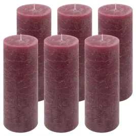 zestaw-swiec-rustykalnych-20-cm-o-75-cm-bordowy-6-szt