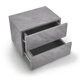 wiszaca-szafka-nocna-2-szuflady-40x29x30-cm-szary-dekor-betonu-industrialna