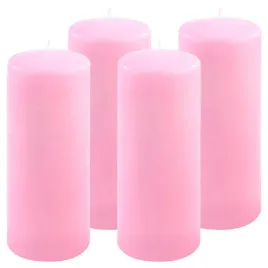 zestaw-slupkowych-swiec-25-cm-o-10-cm-rozowy-4-sztuki