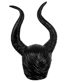 rogi-do-kostiumu-maleficent-czarne-lateksowe-uniwersalne-korbi