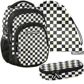 plecak-szkolny-mlodziezowy-w-kratke-dla-dziewczyn-chlopca-smiley-zestaw