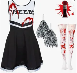 kostium-stroj-z-pomponami-zombie-cheerleaderka-140-cm10-11-lat