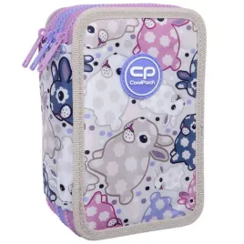 coolpack-potrojny-piornik-z-wyposazeniem-jumper-3-white-bunny-trzykomorowy