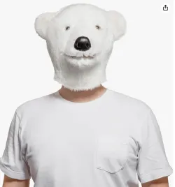 maska-na-twarz-maska-mis-polarny-lateks-bialy