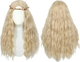 linfairy-dluga-falowana-peruka-cosplay-z-kwiatowa-korona-blond-70-cm
