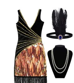 fepito-retro-lata-20-ste-sukienka-akcesoria-vintage-fllaper-flapperka-m-l