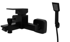 bateria-wannowo-prysznicowa-jednouchwytowa-scienna-gamma-caro-czarny