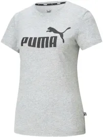 puma-t-shirt-damski-ess-logo-tee-szary-s
