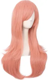 mapof-peruka-krecona-z-grzywka-pomaranczwo-rozowa-syntetyczna-cosplay-70-cm