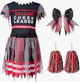 kostium-stroj-z-pomponami-110-116-5-7-lat-zombie-cheerleaderka