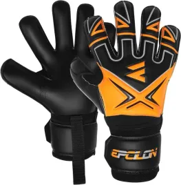 rekawice-bramkarskie-dla-dzieci-9-10-lat-treningowe-czarno-pomara-rozmiar-6
