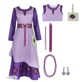 kostium-stroj-asha-wish-zyczenie-sukienka-dodatki-130-cm-8-lat