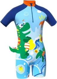 stroj-kapielowy-dla-chlopca-body-dinozaur-szybkoschnacy-upf-50-czepek-2-lat