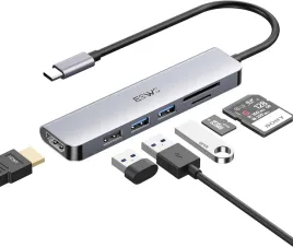 hub-jeswo-usb-c-6-w-1-z-czytnikiem-kart-tf-sd