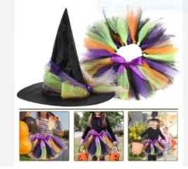 czarownica-kostium-dla-dziewczynki-spodniczka-kapelusz-10-12-lat-140-152-cm