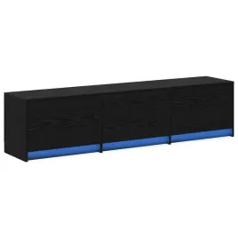 szafka-rtv-z-led-z-paskami-led-czarny-dab-165-x-34-x-40-cm