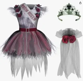 przebranie-stroj-krolowej-goth-queen-dziewczynka-zombie-3-4-lat-98-104-cm