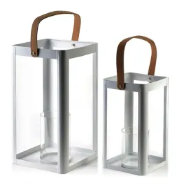 louis-komplet-2-latarni-bialy-metal