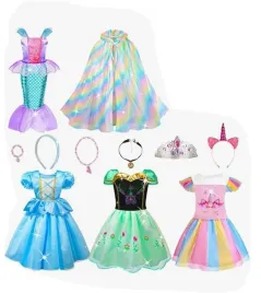 sukienki-kostiumy-stroje-jednorozec-ksiezniczka-zestaw-4-6-lat-104-116-cm