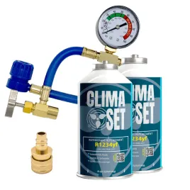 climaset-2x-gaz-r1234yf-do-nabijania-klimatyzacji-340g-przewod-adapter