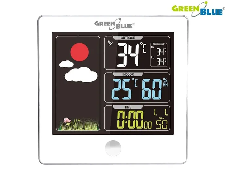 stacja-pogody-pogodowa-bezprzewodowa-higrometr-dcf-marka-greenblue-model-gb521w