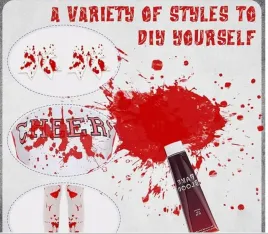 kostium-z-pomponami-zombie-cheerleaderka-czerwona-140-cm-10-11-lat