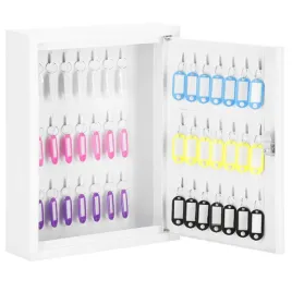 kasetka-na-klucze-springos-bialy-stalowy-z-zamkiem-kluczowym-42-haczyki