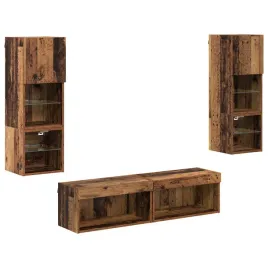 unit-scienny-do-telewizora-ze-led-lights-6-szt-stare-drewno