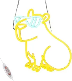 lampa-neonowa-led-kapibara-na-sciane-usb-sciemniacz