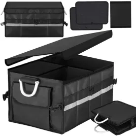 organizer-do-bagaznika-springos-czarny-poliester-skladany