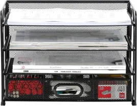 organizer-metalowy-taca-siatkowa-a4-4-poziomy-szuflada