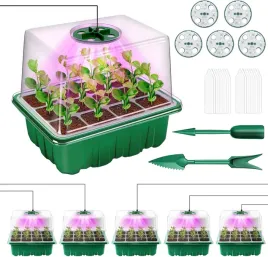 szklarnia-mini-pokojowa-z-lampa-led-5-szt-zestaw-do-wysiewu-i-kielkowania