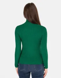 golf-damski-megitarnow-zielony-wiskoza-dlugi-rekaw