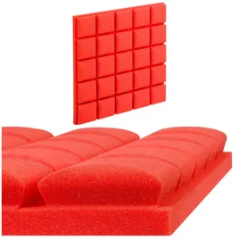 pianki-akustyczna-na-sciane-gabka-kostka-wypukla-czerwona-bitmat-50x50x5cm