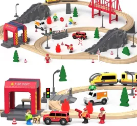 zestaw-kolejowy-drewniany-72-elementy-straz-pozarna-zabawka-dla-dzieci