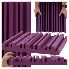 mata-wygluszajaca-panel-akustyczny-equalizer-7cm-fioletowy-pianka-gabka