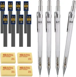 olowki-mechaniczne-zestaw-4-z-8-wkladami-i-4-gumkami