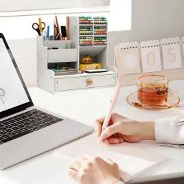 organizer-na-biurko-szuflada-uchwyt-na-dlugopisy-duza-pojemnosc