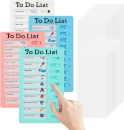 lista-zadan-dla-dzieci-zestaw-4-tablic-planer-rutyny-20x12-cm