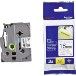 tasma-brother-tze-s241-mocny-klej-18-mm-biala-czarny-nadruk