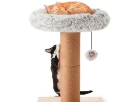 drapak-dla-kota-z-legowiskiem-naturalne-drewno-juta-wieza-do-drapania