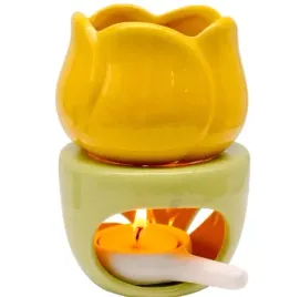 palnik-do-olejkow-eterycznych-ceramiczna-lampa-zapachowa-kwiat-180-ml-zolty