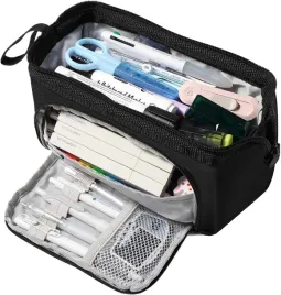 piornik-szkolny-duza-pojemnosc-3-przegrodki-organizer-czarny-na-biurko-xl