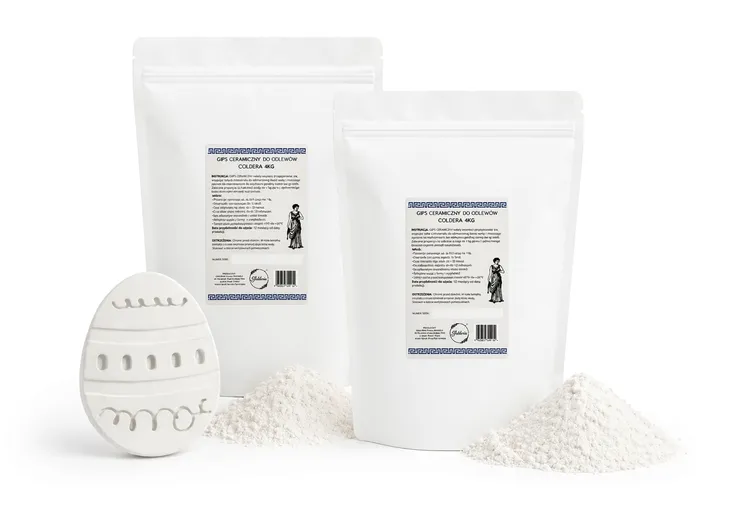 Gips ceramiczny biały 8kg 4 + 4KG do odlewów formy, figurki, DIY twardy