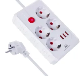 listwa-zasilajaca-4-gniazda-3-porty-usb-kabel-3-m