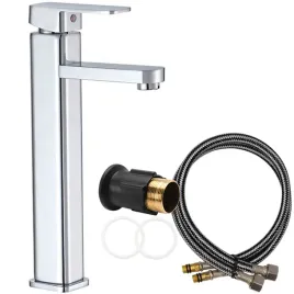 bateria-umywalkowa-stojaca-chrom-wysoka-jednouchwytowa-kran-nablatowy