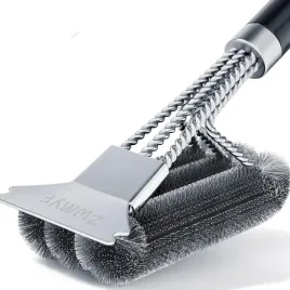 szczotka-do-czyszczenia-grilla-ze-skrobakiem-3w1-stal-nierdzewna-46-cm