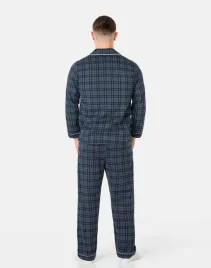 ciepla-pizama-meska-flanelowa-bawelniana-rozpinana-koszula-spodnie-039-m