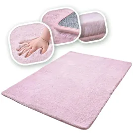 140x200-roz-dywan-rabbit-pluszowy-aksamitny-wlos